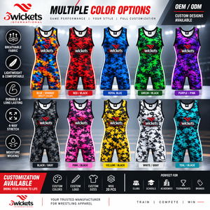 Custom multi color <b>Wrestling</b> <b>Singlet</b> <b>Men</b> Sublimation <b>Wrestling</b> Uniform Breathable 4 Way Stretch Team Wear OEM ODM Manufacturer - Product Image 6
