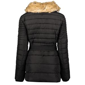 Veste parka longue d'hiver pour femmes, à capuche, col en fourrure, fermeture éclair, respirante, écologique, séchage rapide - Product Image 4