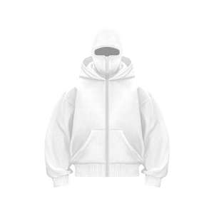 Sudadera con capucha de secado rápido con cambio de color mágico y máscara facial, sudadera con capucha Chrome Hearts Warp para hombre - Product Image 2