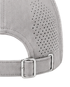 Casquette de baseball sportive respirante gris clair avec sangle réglable, légère, séchage rapide, pour course en extérieur, gym, usage décontracté, qualité supérieure - Product Image 3