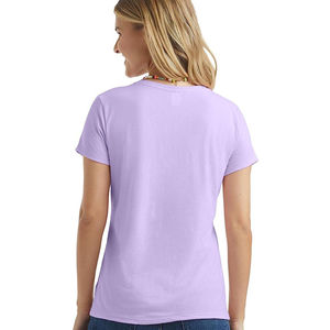 Camiseta de Mujer de Alta Calidad, Impresión Digital, Transpirable, 100% Algodón, Corta, Ecológica, Verano, Diseño Personalizable, Venta al Por Mayor - Product Image 4