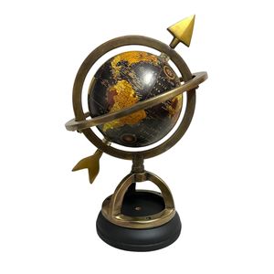 Globo Terráqueo Grande de Metal de 40 cm con Base Metálica de Colores, Diseño de Fábrica para Decoración de Mesa Interior, Globos Terráqueos Clásicos para Educación - Product Image 4