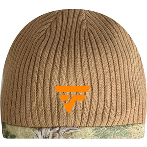 OEM Autumn and Winter Camouflage Skull Cap 3D Embroidery Unisex Hunting Beanie <b>Hat</b> Olive <b>Green</b> Knit Winter Cap Outdoor Casual - Product Image 3