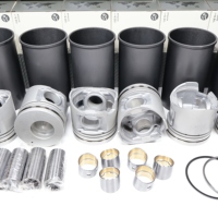 6D16 ME300199 Paket Perbaikan Piston Silinder Liner Ring Piston Gasket Kit Gasket Kepala untuk Suku Cadang Mesin Mitsubishi