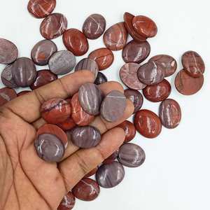 Lot de cabochons en jaspe naturel, formes variées, pierres précieuses polies en vrac pour la fabrication de bijoux, vente en gros, approvisionnement en vrac - Product Image 4