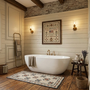 Baignoire autoportante en acrylique moderne, durable et écologique, design élégant FW-7702-68 pour salle de bain - Product Image 2