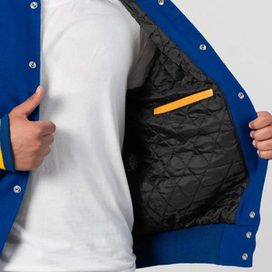 Veste universitaire tendance pour homme, personnalisée, avec boutons-pression, style baseball, bomber, Letterman, style universitaire, streetwear décontracté haut de gamme - Product Image 5