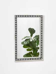 Traditional Indian Handmade Rectangular Antique Black <b>Wall</b> <b>Mirror</b> Frame for Bathroom Use from india by arif handicrafts - Product Image 2