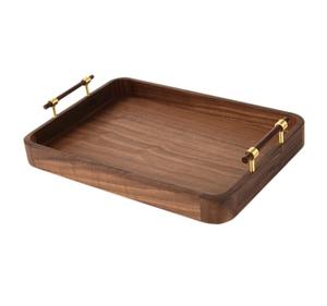 Bandeja de servir de ratán y madera hecha a mano, estilo único, para comida y postres, al precio más bajo. - Product Image 2