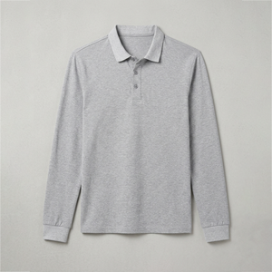 Camiseta Polo Lisa de Manga Larga 100% Algodón para Hombre al por Mayor con Cuello y Diseño Personalizados, Camisetas Polo de Golf - Product Image 3