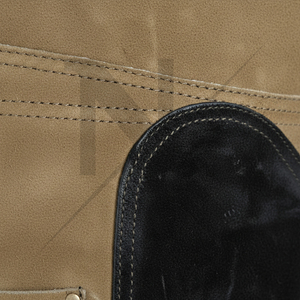 Tablier de fermeur de qualité supérieure en cuir de vachette pour l'équitation, durable, personnalisable, confortable et luxueux, tablier complet - Product Image 2