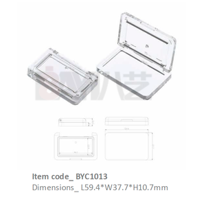 Plastic <b>Empty</b> Compact <b>Box</b> for Eyeshadow Blush Bronzer Highlighter Customizable Rectangle - Product Image 1