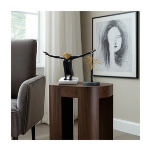 Escultura Geométrica Moderna de Latón, Arte Decorativo Hecho a Mano para Mesa de Salón, Decoración del Hogar - Product Image 2