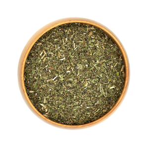Premium Tulsi T-Cut Getrocknete Heilige Basilikumblätter Ocimum Sanctum Kräutertee-Zutat Natürliches Botanisches Produkt Großhandel Großmengenlieferung - Product Image 1