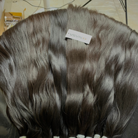 Extensions de cheveux humains vierges en vrac de qualité de luxe 100g vague naturelle 30 pouces de couleur brune Double extrémités dessinées soyeuses sans perte