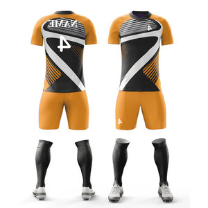 Tenue de football d'été respirante, ensembles d'équipements de football imprimés numériquement, kit complet, vêtements de rugby, uniforme de basketball et de football - Product Image 4