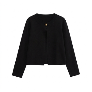 Cárdigan atemporal para mujer, capa de moda para un uso diario relajado y looks elegantes. - Product Image 1