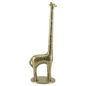 Giraffe Figurine Sculpture 36cm H X 8cm W X 16.5cm L Aluminum Handmade Modern Eco-Friendly Durable Tabletop Home Decor - Product Image 3