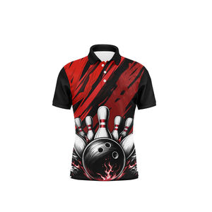 เสื้อโปโลผู้ชายแบบสั่งทำพิเศษ - โพลีเอสเตอร์ 100% ระบายอากาศได้ดี คุณภาพสูง เหมาะสำหรับใส่ลำลอง ทำงาน เล่นโบว์ลิ่ง เทนนิส ตกปลา ลายพิมพ์ - Product Image 5