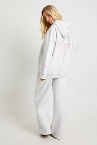 Conjunto Deportivo de 2 Piezas para Mujer, Informal, de Invierno, con Capucha, Ecológico, de Poliéster/Algodón, Transpirable, Sudadera con Capucha y Pantalones Deportivos - Product Image 2