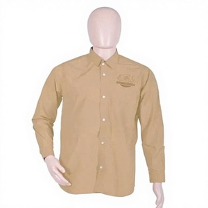 Camisa de Vestir Formal de Verano para Hombre, Ecológica, de Algodón, Manga Larga, Cuello Clásico, Ligera - Product Image 1