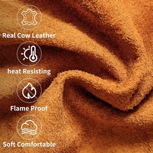 Mangas de Soldadura de Cuero Vacuno de Alta Calidad, Resistentes al Fuego y a los Cortes, Protección para Brazos de Trabajo Pesado, Colores Personalizables - Product Image 5