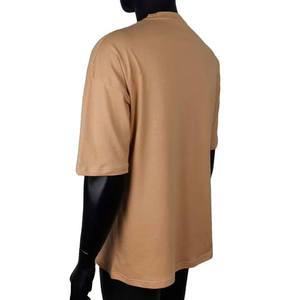 Camiseta Extra Grande Premium para Hombre, Tela de Algodón Suave, Diseño Liso Minimalista, Estilo Urbano, Corte Holgado, Logotipo Personalizado, Fabricación OEM - Product Image 2