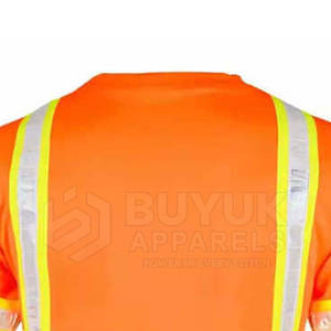 Camisa de Trabajo de Alta Visibilidad de Manga Corta, Transpirable, para Uso Industrial, Camisa Reflectante de Alta Visibilidad de Manga Corta - Product Image 5