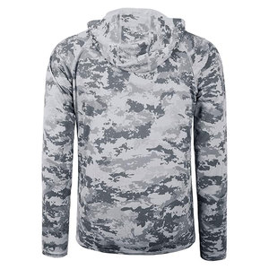 เสื้อตกปลาแบบมีฮู้ด แขนยาว ป้องกันแสงแดด เสื้อลายพรางสำหรับเดินป่า กิจกรรมกลางแจ้ง ระบายอากาศได้ดี แห้งเร็ว ป้องกันรังสียูวี - Product Image 4