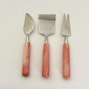 High Quality Resin Handle Cheese Slicer and <b>Knife</b> Set Stainless Steel with Mirror Polished for Cheese and Butter <b>Slice</b> for Home - Product Image 1