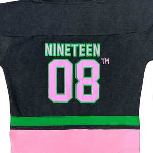 เสื้อฮู้ดฮอกกี้สีดำล้างสีแบบ AKA ปักลายตัวอักษรกรีก ยูนิเซ็กส์ สวมใส่สบาย สไตล์สตรีทแวร์ ทรงพอดีตัว - Product Image 6