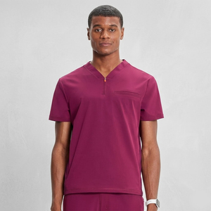 New Quick-Drying Short-Sleeved Surgical Scrub <b>Sets</b> Needle Detection Seamless Fusing for Oral Nurse <b>Doctors</b> Men Women Hospital - Product Image 1
