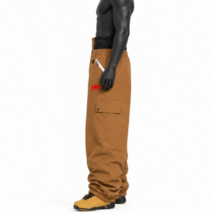 Pantalon de snowboard ample pour homme de haute qualité, imperméable, coupe-vent, pantalon de ski surdimensionné, coupe ample, pour sports d'hiver en plein air, cargo - Product Image 2