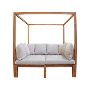 Lit de jardin en teck massif avec structure robuste pour hôtel, villa et mobilier de bord de piscine - Vente en gros - Product Image 6