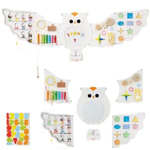 Pannello Attività Montessori 11 in 1 a Tema Gufo, Tavola Sensoriale STEM, Lavagna Magnetica per Bambini dai 3 Anni in Su, Kit Educativi - Product Image 5