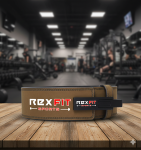 เข็มขัดยกน้ำหนักหนังแท้ Rexfit Sports สำหรับเพาะกายและฟิตเนส  มีขนาดสั่งทำได้ - Product Image 1
