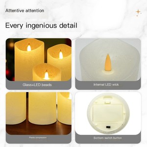 TOOWIN New Acrylic Patented Jumping Flashing Light Wick Electronic Candle for Home, Hotel, and Wedding Lighting - Product Image 5
