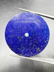 A K <b>Gems</b> Natural Blue Lapis Lazuli Watch Dial Model ETH-1006:31.50 mm Round One Sided Polished Watch <b>Face</b> - Product Image 3