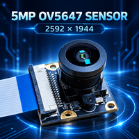 Modul Kamera 5MP HD OV5647 Lensa Sudut Lebar 65 120 130 160 200 222 Derajat FOV Sensor Visi CSI Papan Pengembangan