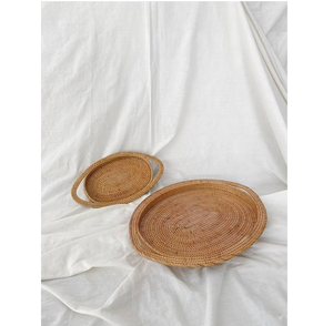Fabolous Design White Round Tray For Luxury Wedding & Parties <b>Snacks</b> Cookies & Drink Serving Tray At Good Price - Product Image 3
