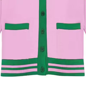 Custom Alpha Sorority Greek Unisex Knitted Sweater Cardigan Solid V-neck Spring Autumn Winter Casual Breathable Quick Dry - Product Image 4