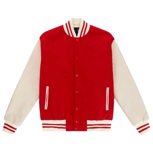 High Quality Chenille Embroidery <b>Leather</b> Sleeves Waterproof <b>Winter</b> Varsity <b>Jacket</b> Men Quick Dry Custom Color Letterman varsity - Product Image 1