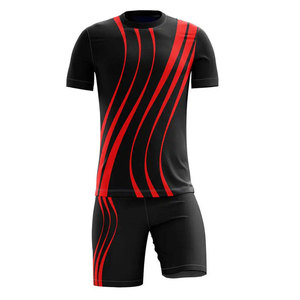 Maillot de football à col rond et manches courtes, maillot de football de haute qualité, uniforme confortable et respirant, vêtements de sport professionnels - Product Image 2