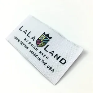 Etiquetas de Alta Calidad para Ropa, Personalizadas con Marca, Nombre Privado, Logotipo, Etiquetas Tejidas para Cuello y Dobladillo - Product Image 2