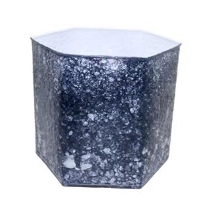 Venta de Macetas Metálicas Hexagonales de Color Gris Mármol para Jardín, Decoración de Interiores y Hogar, Decoración de Jardinería, Venta al por Mayor - Product Image 3