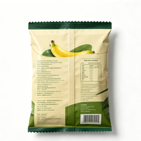 Sachet d'emballage alimentaire vide personnalisé en plastique pour chips de pommes de terre et chips de bananes séchées, scellable, 150g, emballage de vente au détail