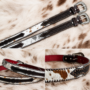 Ceinture décontractée de style western pour homme en cuir véritable avec boucle en alliage, style vintage, durable, haute résistance, mode Rodeo Ranch - Product Image 5