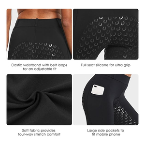 Pantalones de Montar para Mujer en Oferta, Ajuste Excelente, Cintura Media Elástica con Cierre de Cremallera - Product Image 6