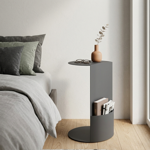 Modern Sculptural Metal Accent Coffee <b>Table</b> Curved Base Minimalist Living Room <b>Sofa</b> Bedside Contemporary DecorX Metal Drake - Product Image 6