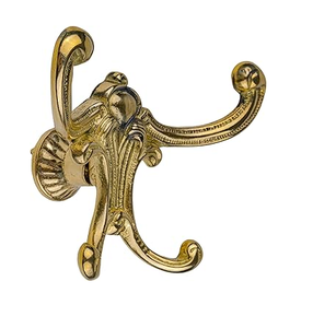 Brass <b>Hook</b> Hanger Clothes <b>Hook</b> <b>Towel</b> Rack Hanger <b>Hooks</b> Home Interior Door Bathroom Wall Mounted <b>Hook</b> Hanger - Product Image 1